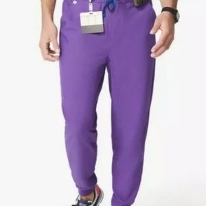 Figs Purple Tansen Men's Joggers Scrub Pants Sz XS